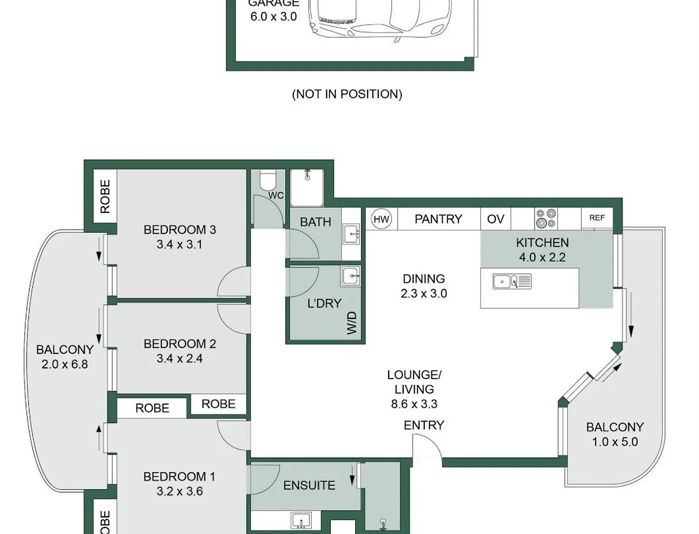 Апартаменты Unit 8 26 Jubilee Esplanade Yaroomba